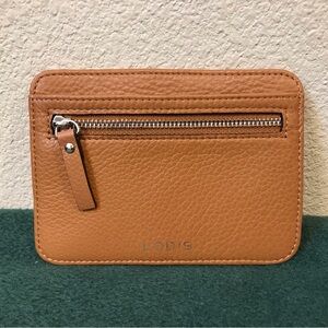 Lodis Brown Leather Card Wallet